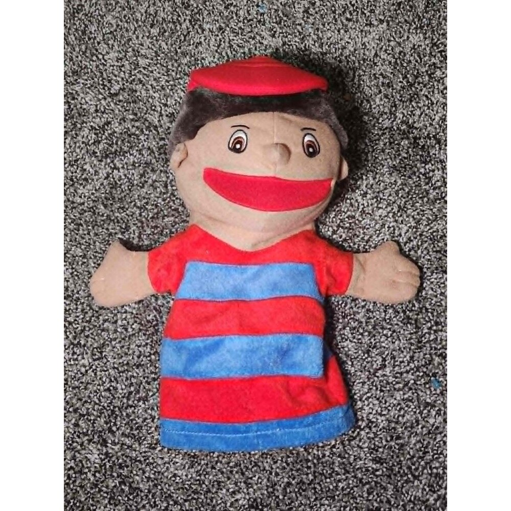 Lakeshore Let’s Talk! Hispanic Boy Hand Puppet Plush Educational Toy